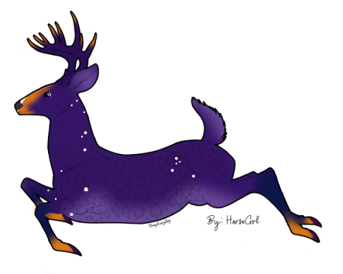 Purple Deer HorseGirl