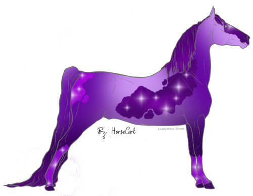 purplegradientforspooks HorseGirl