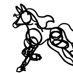 Random Trotting/Cantering Horse Tag